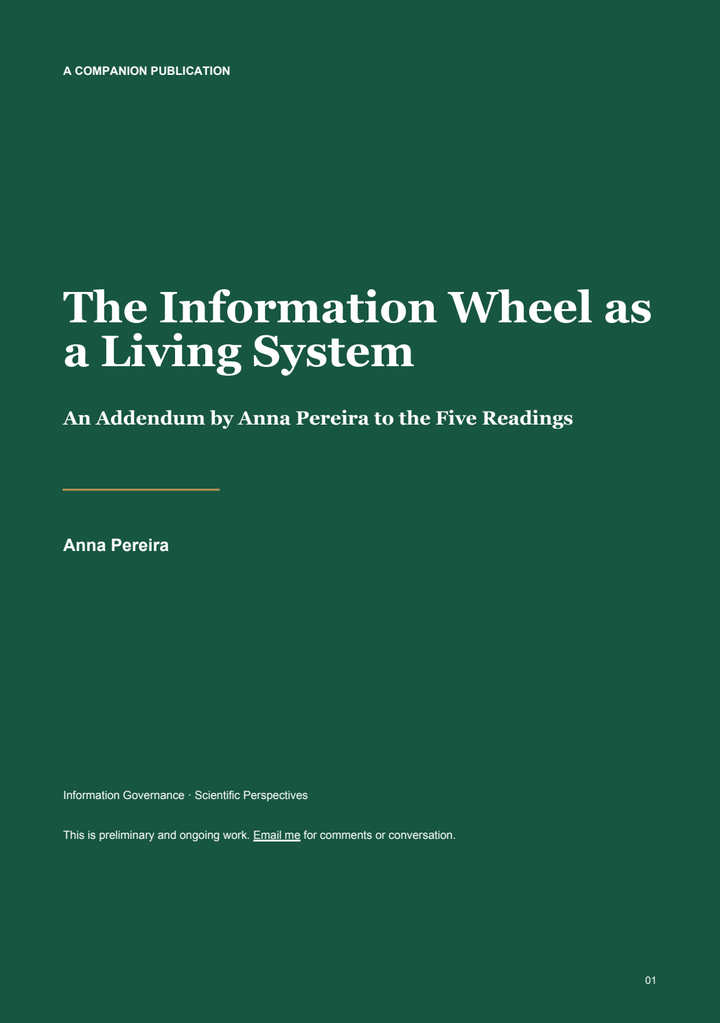 Cover of The Information Wheel as a Living System